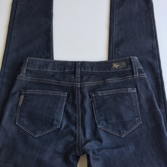 Paige Skyline Skinny Jeans Indigo/Dark blue.  Size 26 Like New Condition. - Picture 3 of 11